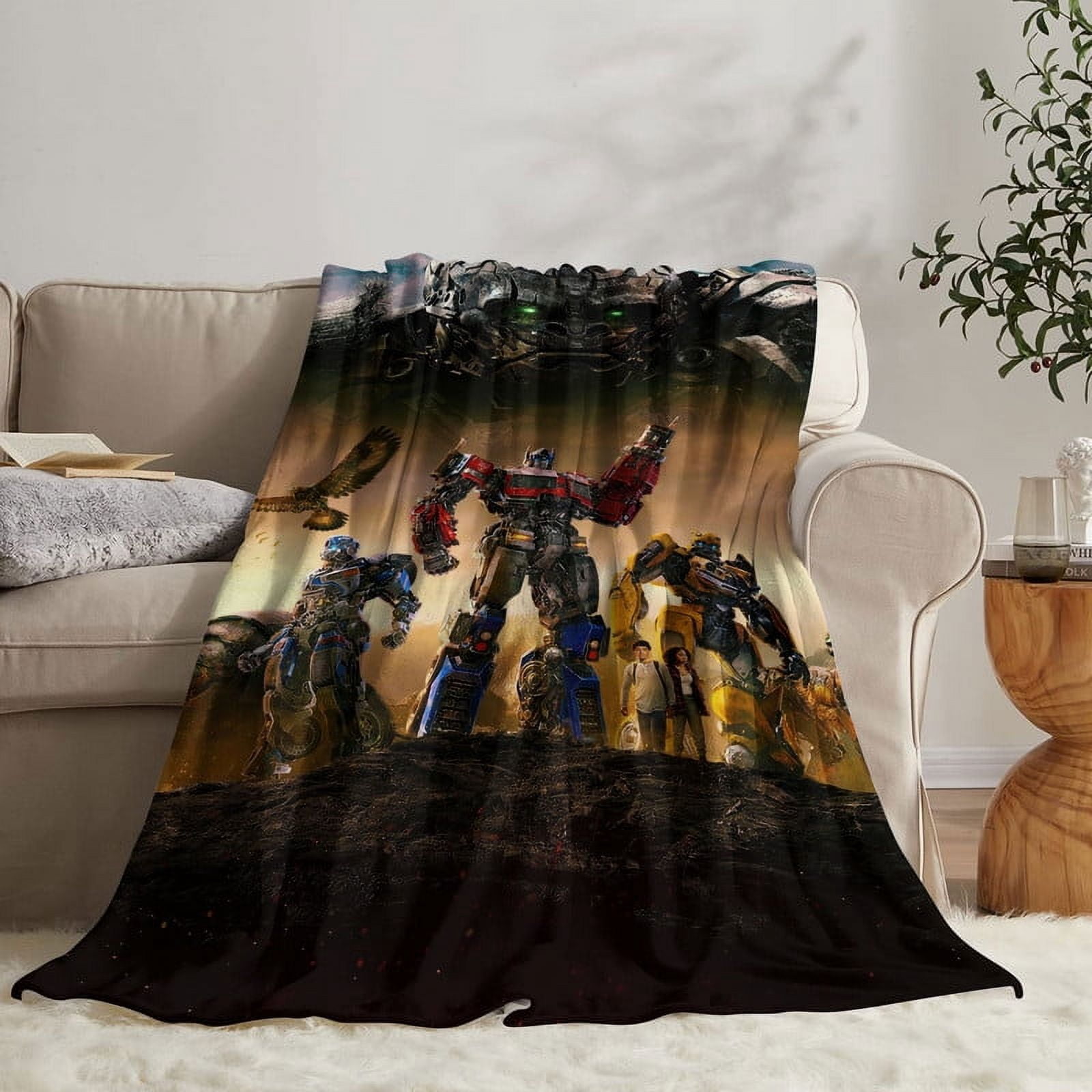 Transformers Rise Of The Beasts Throw Blanket Gifts for Fans Lover Girls Boys Women Present Hoodie Him Bed 30"x40"