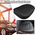 thumbnail image 4 of Wedge Car Seat Cushion Wedge Cushion PU Leather Driver Car Pad Memory Foam Seat, 4 of 5