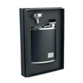 thumbnail image 1 of Visol VSET109 Zen 7oz Black Leatherette Stainless Steel Flask Gift Set, 1 of 1