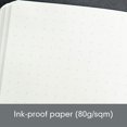 thumbnail image 4 of HTOOQ HTOOQ Medium A5 Dotted Hardcover Notebook (Black) HTOOQ 251 Numbered Pages Anthracite, 4 of 9