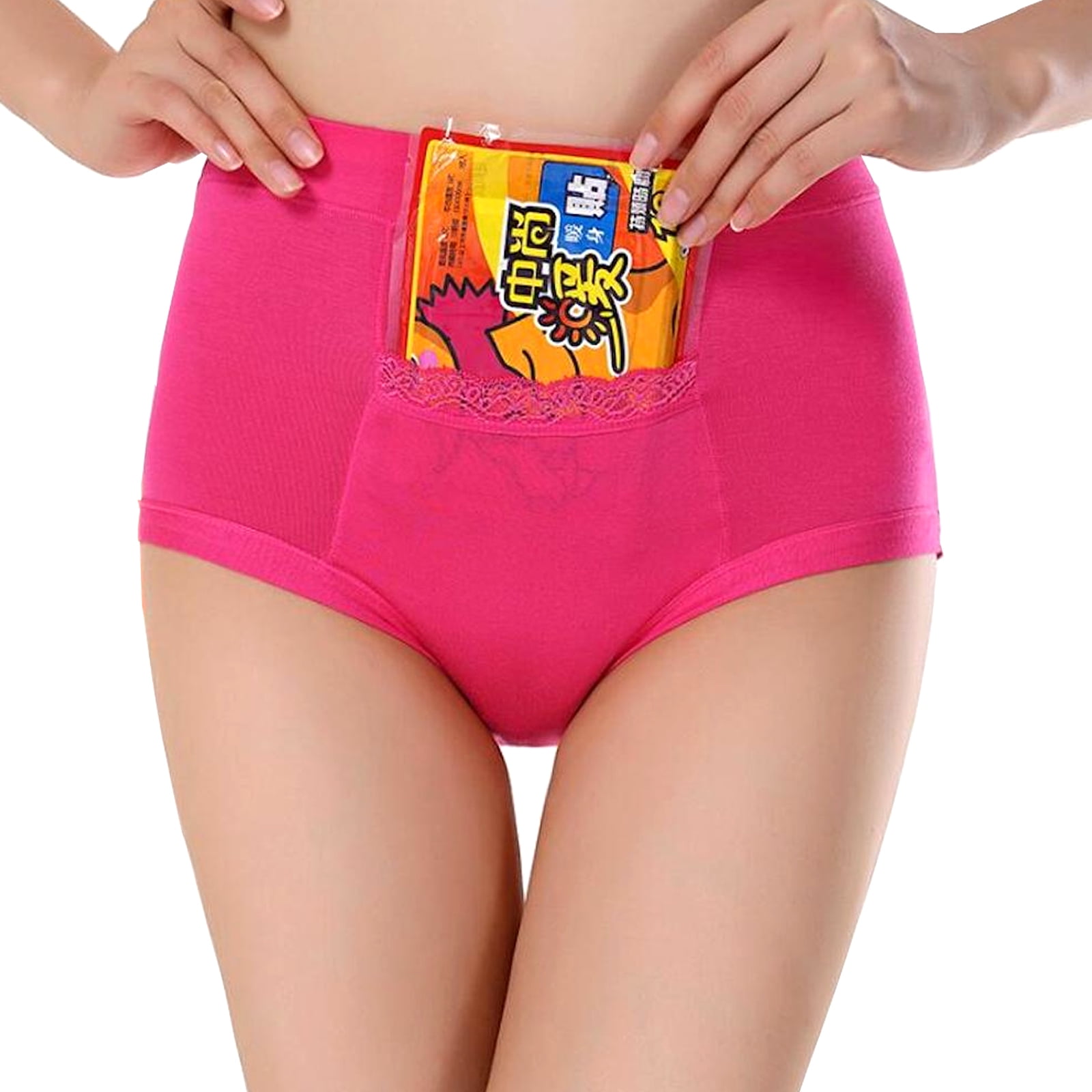 Code Red CODE RED Period Panties with Pocket- Hot Pink- L Pink Large 