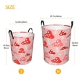 thumbnail image 4 of Uemuo Cute Mushroom1 Pattern Circular Laundry Hamper Basket with handles,Collapsible laundry basket,Large capacity laundry hamper,Laundry Organizer-Medium, 4 of 8