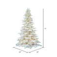 thumbnail image 3 of Vickerman 12' Flocked White Spruce Artificial Christmas Tree, Warm White LED Lights, 3 of 5