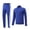 Blue, variant on Zpanxa Boys' Clothing Sets Red Full Zip Track Jacket and Jogger Pants with Side Stripes Sportswear Soccer Training Uniform for Kids Blue 10-11 Years