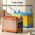thumbnail image 3 of Boîte à Jouets Pliable avec Roues Organisateur de Rangement Intelligent pour Jouets et Livres d'Enfants, 3 of 7