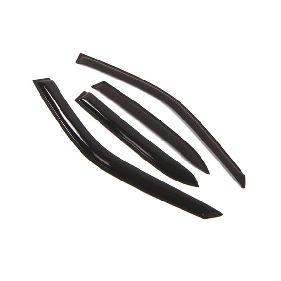 Tuningpros WD2-080 Outside Mount Window Visor Deflector Rain Guard Dark Smoke 4 Pcs Set For 1998-2002 Toyota Corolla Sedan