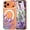 Lavender, variant on for iPhone 16 Case, Cute Flower Girls Women Clear Case Silicone Shockproof Protective Cover with Pretty Floral Pattern for iPhone 16, Purple