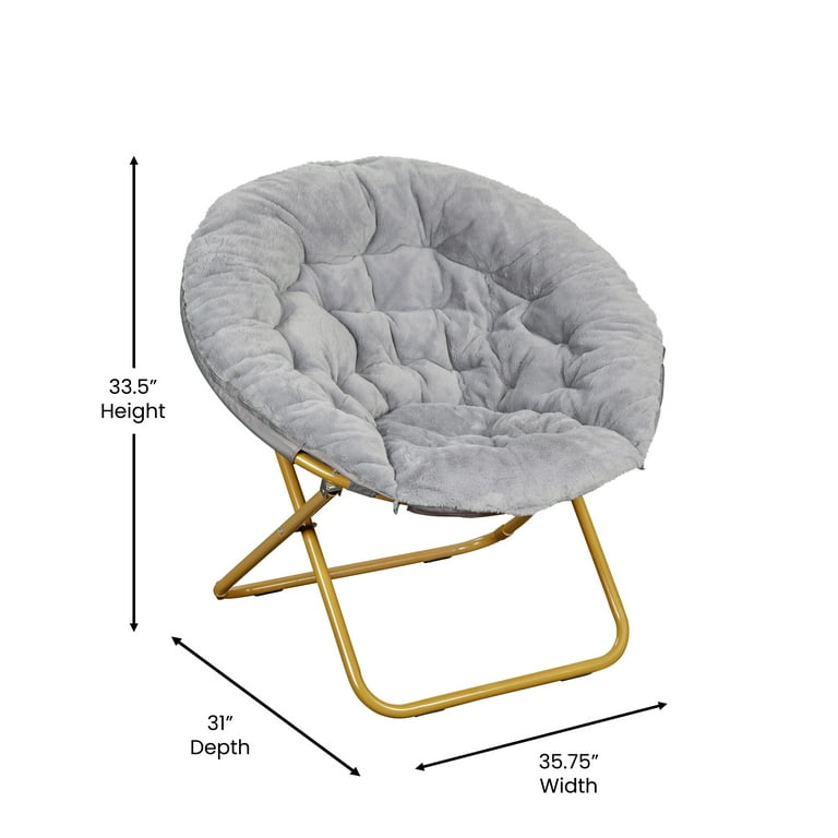 Gold outlet saucer chair