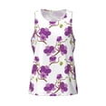 thumbnail image 4 of Haiem Orchids Flowers Men Workout Tank Top Gym Bodybuilding Sleeveless Muscle T Shirts Athletic Tank Breathable Workout Shirt-, 4 of 9