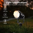 thumbnail image 2 of Luces para jardín SUNVIE, kit de 12 piezas, transformador de 300 W, 12-24 V, 2 of 8