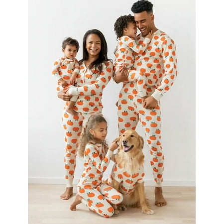 

Family Pajamas Matching Sets Halloween Pumpkin Sleepwear for Baby Adults and Kids Holiday PJS Set