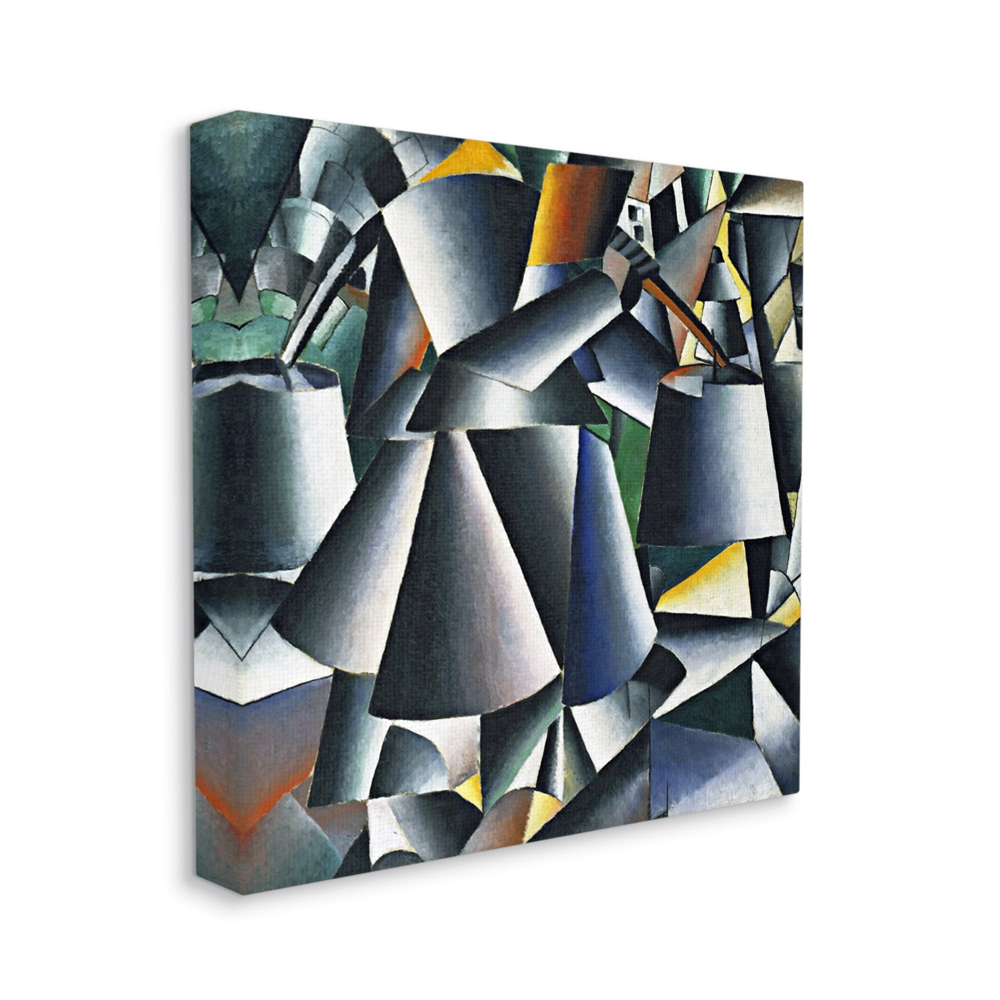 Stupell Industries Woman with Pails Kazimir Malevich Classic Abstract Painting Painting Gallery Wrapped Canvas Print Wall Art, Design by one1000paintings