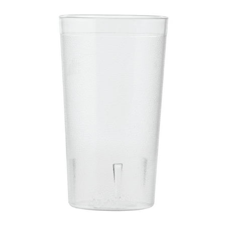 Crystal 12 Ounce Tumblers - HUBERT Tumbler Drinking Glass Clear Plastic 12 Ounce SAN