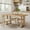 Light Ash, variant on GDF Studio 63" Rectangular Dining Table for 6 People, Farmhouse Pedestal Base, Solid Wood Frame, Walnut