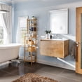 thumbnail image 2 of Madeira 24 in. Oak Wall Mount Single Sink Bath Vanity with Acrylic Top and Integrated Sink, 2 of 6