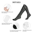 thumbnail image 5 of Lsque Daisies Flowers Pattern Sport Compression Socks for Men & Women 15-20 mmHg Knee High Nurse Pregnant Running Medical and Travel Athletic, 5 of 6