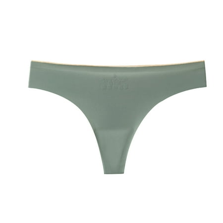 

Qxutpo Underwear Women Seamless Thong Solid Color Fashion Panties