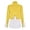 Yellow, variant on Womens Casual Tops Ruffle Stitching Half High Neck Long Sleeved Irregular Womens Blouse,Grey,S