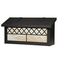 thumbnail image 1 of Americas Finest Lighting AF-3142-TB-HN Window 4 Horizontal Mailbox, Honey - Textured Black, 1 of 1