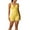 Yellow, variant on Women Halter Sports 2 Piece Sets Seamless Ruched Sleeveless Yoga Tops Shorts Butt Lifting Workout Set, S