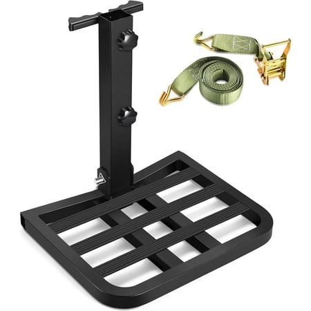Tree Saddle Platform 500LBS Lightweight Saddle Hunting Platform with Ratchet Straps Hunting Saddle Non-Slip 16 x 12 Platform