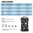 thumbnail image 6 of Pofeuu Skull bird bat spider Print Men's Muscle T-Shirt, Sleeveless, Muscle Tank, Classic Muscle Tee Top For Men Casual Sleeveless Muscle T-Shirt Trendy Clothes-Medium, 6 of 7