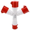 thumbnail image 2 of Zócalo del conector de alimentación industrial, enchufe industrial IP44 Enchufe múltiple impermeable Enchufe industrial Enchufe industrial impermeable del sitio Alta capacidad Jadeshay A, 2 of 8