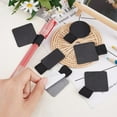 thumbnail image 3 of 12 Pcs Adhesive Pen Loop Holder 4 Styles Pencil Elastic Loop Imitation Leather Pencil Elastic Band Loop Designed DIY, 3 of 6