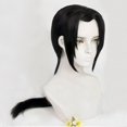 thumbnail image 2 of 100cm Blond Tsunade Cosplay Wig 60cm Black Itachi Uchiha Wig Styled Heat Resistant Synthetic Hair Perucas Anime Wigs + Wig Cap heqiyong LED, 2 of 2