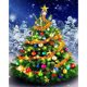thumbnail image 2 of Cuadros Decorativos DIY diamante pintura árbol de Navidad completo taladro redondo imagen de diamantes de imitación Likrtyny embutido en tela, 2 of 9