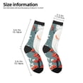 thumbnail image 2 of Fuzoiu Cockatoo Red Berries Print Kids Socks For Boys Girls,Grip Crew Socks with Non Slip,Lightweight Stretch Crew Socks,Toddlers Crew Boot Socks, 2 of 5