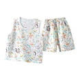 thumbnail image 2 of Amidoa Toddler Boys Girls 2 Piece Outfits Summer Clothes Graphic Cute Tank Top and Casual Shorts Kids Clothing Sets Multicolor Size 2T, 2 of 7
