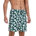 thumbnail image 2 of Sikiie Daisies Flowers Mens Pajama Shorts, Lightweight Lounge Pant with Pockets Soft Sleep Pj Shorts for MenXX-Large, 2 of 6