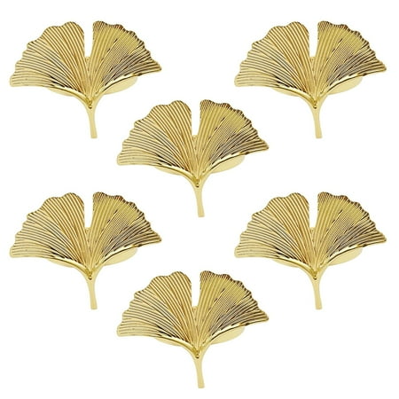 

6pcs Ginkgo Leaves Napkin Ring Buckle Holders for Wedding Party Mother’s Day