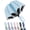 Blue, variant on Creative Ring Buckle Windproof Reinforced Umbrella, Windproof Large Umbrellas for Rain with Dual-Rib Structure, Portable Compact Umbrella with Reflective Strip, Car Backpack UV Umbrellas for Sun Prot