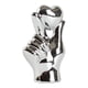 thumbnail image 4 of 2xEstatua De Corazón De Regalo Figura De Cerámica Coleccionable Para Boda Chimenea Pasillo Plata Con Mano, 4 of 9