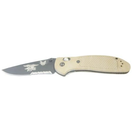Benchmade Griptilian US Navy Sand Plain/Serrated Edge Folding Knife