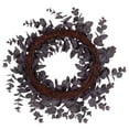 thumbnail image 4 of Vickerman 24" Artificial Burgundy Spiral Eucalyptus Wreath, 4 of 5