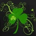 thumbnail image 3 of CafePress - St Paddys Day Fancy Shamrock Women's Dark Pajamas - Women's Short Sleeve Print T-Shirt and Pants Dark Cotton Pajama Set, 3 of 7