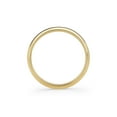 thumbnail image 3 of Womens  Solid 10K Yellow Gold 3mm Traditional Fit Plain Wedding Band  Size 4, 3 of 5