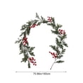 thumbnail image 3 of Qwtwty 6 ft Christmas Decorations Artificial Garland, Faux Pines Needle Garland for Mantle Stairs Railing Fireplace Indoor Outdoor Xmas Decor, 3 of 8