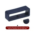 thumbnail image 4 of Uxcell 6pack Watch Strap Loop Fastener Rings 24mm Rubber Watch Holder Keeper Blue, 4 of 6