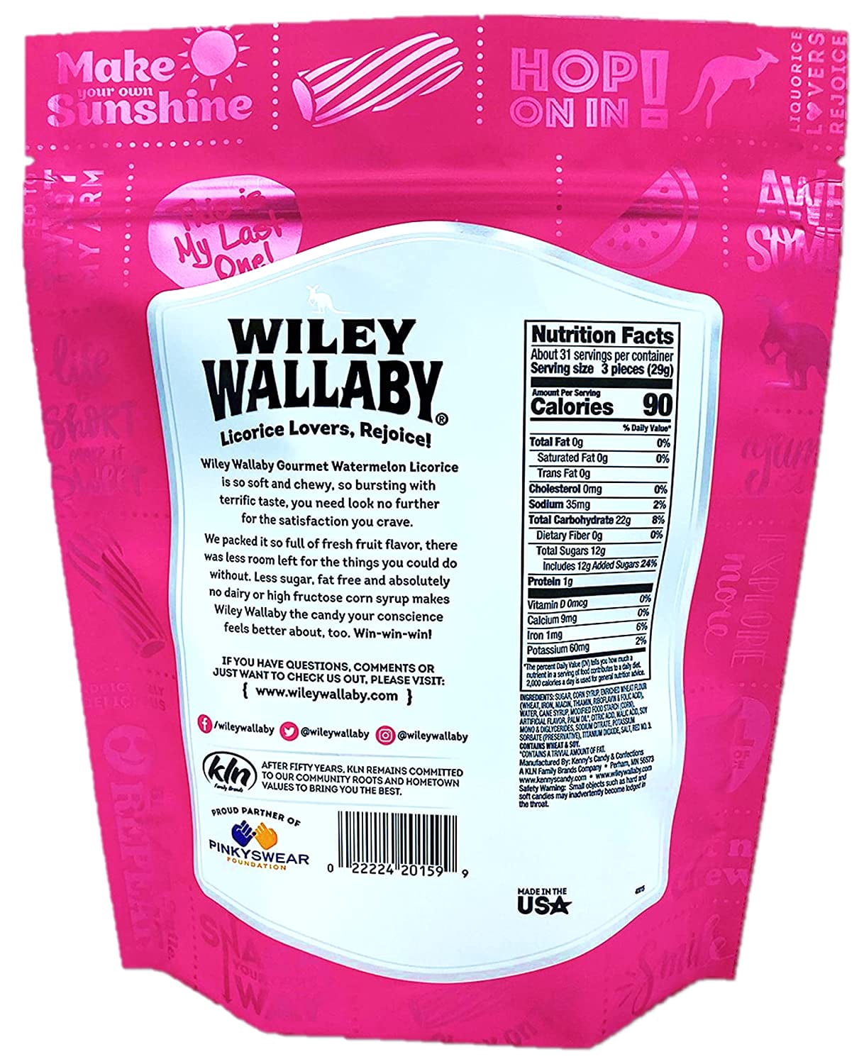 Wiley Wallaby Watermelon Licorice, 32 Ounce