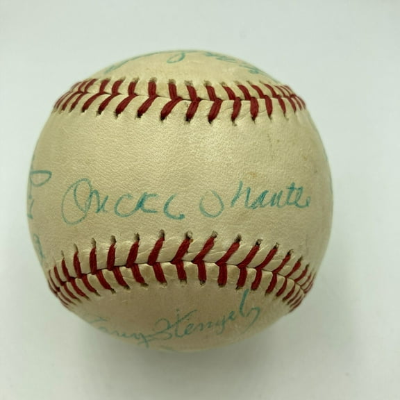 Mickey Mantle 1960 New York Yankees AL Champs Team Signed Baseball JSA COA