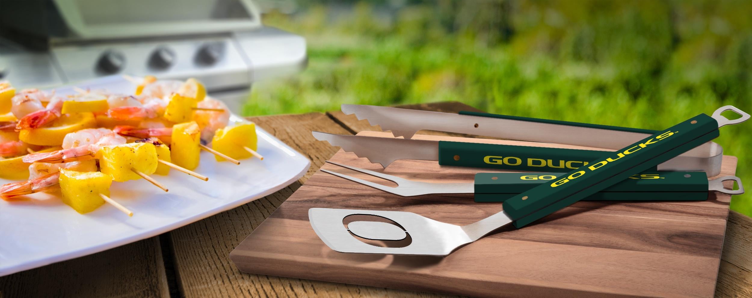 YouTheFan NCAA Oregon Ducks Spirit Series 3pc BBQ Set