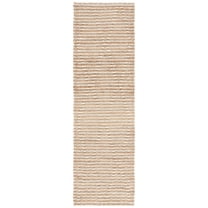 SAFAVIEH Natural Fiber Brielle Geometric Runner Rug, Natural/Ivory, 2'3" x 8'