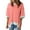 Pink, variant on LYXSSBYX 3/4 Length Sleeve Womens Tops Womens Tops Casual Crewneck Middle Sleeve Striped Color Block Hem Trendy Pullover Shoulder Drop T Shirts Blouse