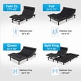 thumbnail image 4 of Queen Adjustable Bed Frame with Massage, Pillow-Tilt, Head and Foot Lift, Adjustable Height Bed Base with Wireless Remote & USB Ports, Zero Gravity , Anti-Snore, Smart APP Control, 4 of 8