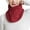 Wine, variant on Lined Double Buckle Neck Warmer Scarf, Winter Polar Fleece Neck Gaiter for Cold Weather Outdoor Cycling Motorcycle Windproof Solid Color Multi-Functional Wear