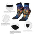 thumbnail image 5 of Naloa Neon Shanghai Cityscape Night Ankle Socks for Women Non Slip Socks No Show Socks Classic Low Cut Casual Socks Casual Socks, 5 of 7